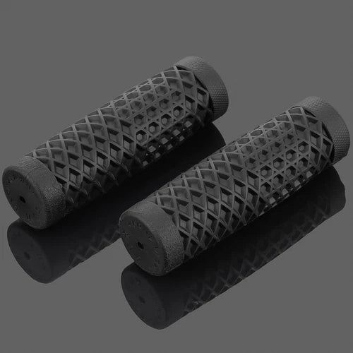Motorcycle Black Rubber 1'' Handle Bar Hand Grips For Harley Dyna FXD FLHT XL883