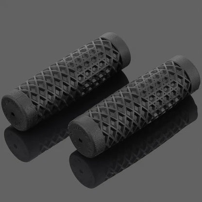 Motorcycle Black Rubber 1'' Handle Bar Hand Grips For Harley Dyna FXD FLHT XL883