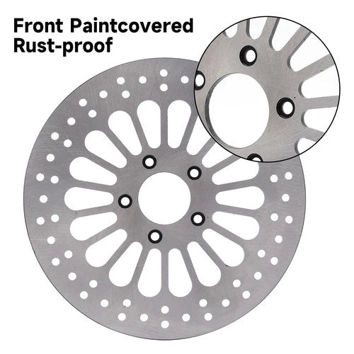 11.8" FRONT BRAKE ROTOR SET W/ BOLTS FOR HARLEY TOURING BAGGER MODELS 2008-2013