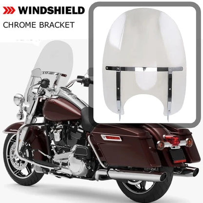 Detachable Windshield Windscreen For Harley Road King Classic 1994-Up w/ Bracket