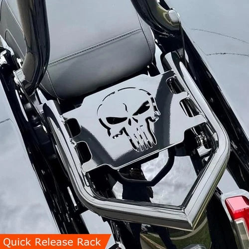 Black Detachable Luggage Rack For Harley Touring CVO Road King Street Glide 09+