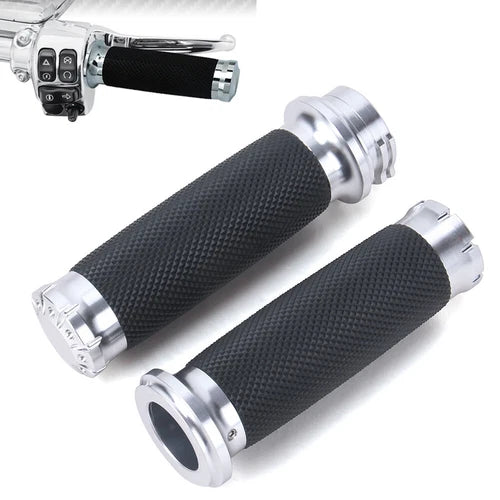1" Motorcycle Hand Grips For Harley Road King Glide Softail Sportster XL Yamaha