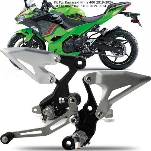 Fit For Kawasaki Ninja 400 2018-2024 Z400 2019-2025 Driver Footpegs Pegs Bracket