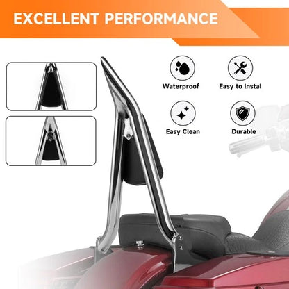 22" Detachable Passenger Backrest Sissy Bar For Harley Road Electra Glide 97-08