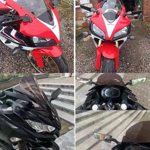 Adjustable Rearview Wind Wing Side Mirrors For Aprilia RS660 RSV4 Ducati Yamaha