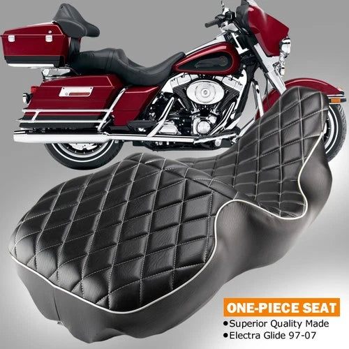 Two-up Passenger Rider Seat For Harley Electra Glide Ultra Classic FLH 1997-2007