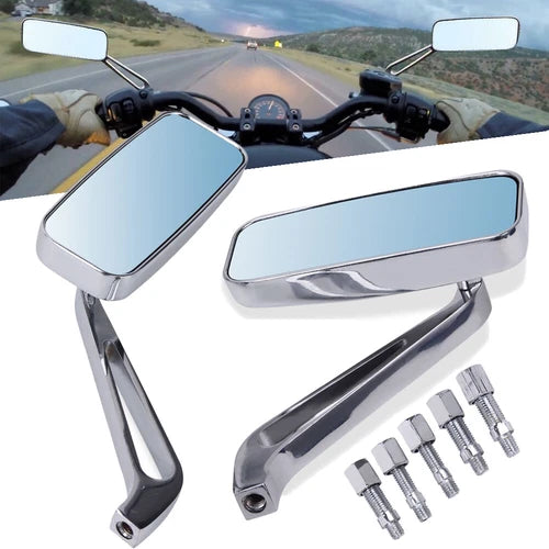 1 Pair Motorcycle Rearview Mirrors for Harley Touring Road King Electra Glide