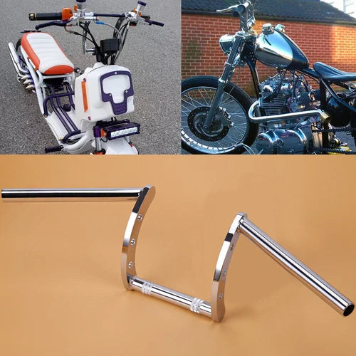 Motorcycle Ape Hanger 1" Inch Drag Z Bars Handlebar For Harley Universal Chrome