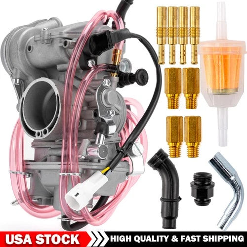 FCR MX39mm Carburetor Carb w/ Fuel Filter & Jets For Suzuki DRZ400 DRZ 400