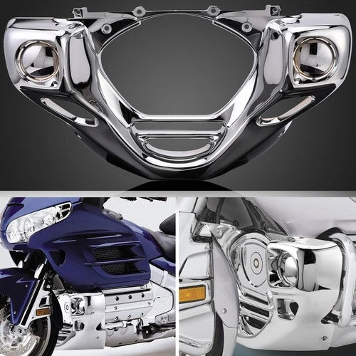 Chrome Engine Front Cowl Cover Fairing For Honda Goldwing 1800 GL1800 2001-2011