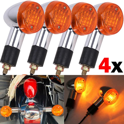 for Honda Shadow Vt Ace Aero Spirit Vlx 600 750 1100 4pcs Turn Signals Lights