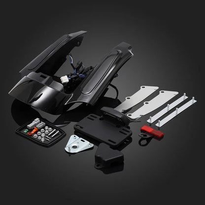 Rear Fender Fascia Set w/ Led light For 2009-2013 Harley Road King Street Glide