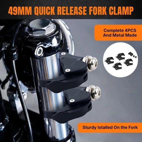 Quarter Fairing & Windshield & 49mm Clamps For Harley Street-Bob FXBBS 2018-2025
