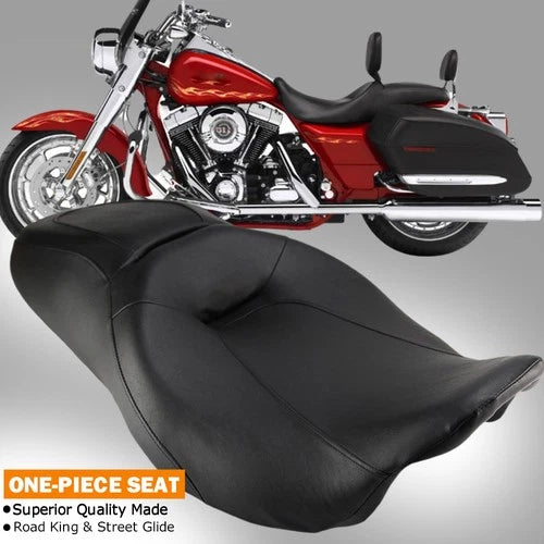 Two-Up Rider & Driver Passenger Seat For Harley Street Glide Road King 2008-2020