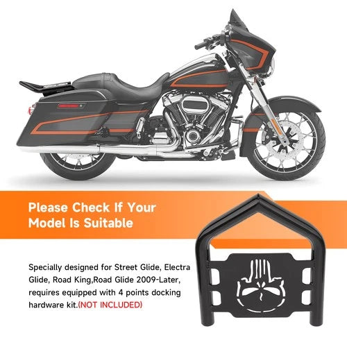 Detachable Two-Up Luggage Rack Fit For Harley Touring Road Street Glide 09-2025