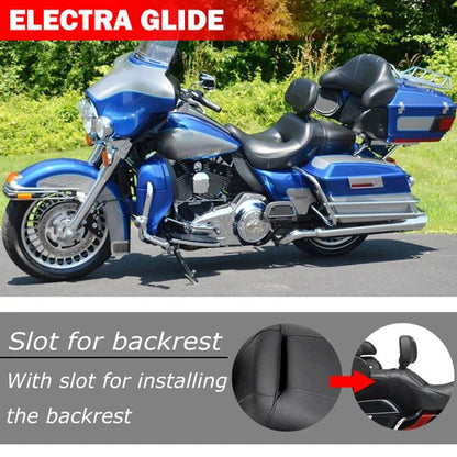 Driver Rider Passenger Seat Two Up For Harley Touring CVO Electra Glide 2008-UP