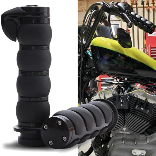 1" Motorcycle Hand Grips w/Throttle For Honda VTX1800R VTX1800 VTX1300R