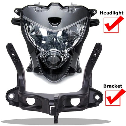 For 2004-2005 Suzuki GSXR600 GSXR750 Headlight Assembly w/ Fairing Stay Bracket