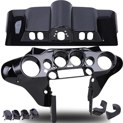 Black Inner Outer Fairing & Switch Cap Kit For Harley Electra Street Glide 96-13
