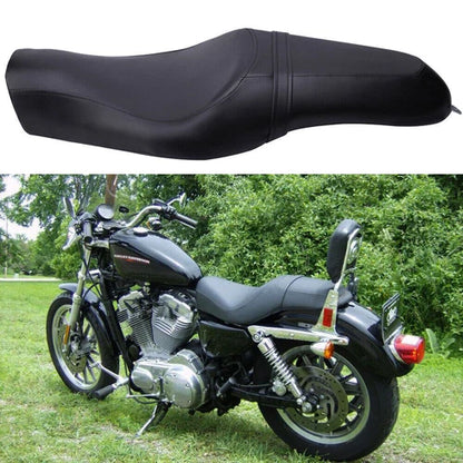 Black Driver Passenger Seat Two Up For Harley Sportster 883 1200 XL1200T Iron 48