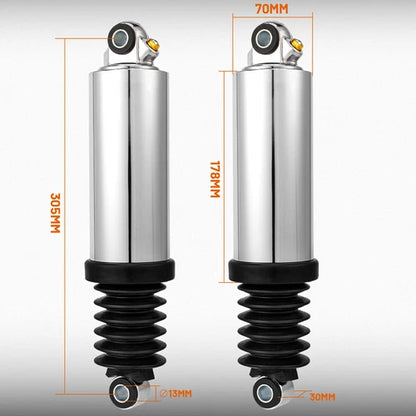 12" Air Shocks Suspensions For Harley Touring Road King Electra Street Glide 80+