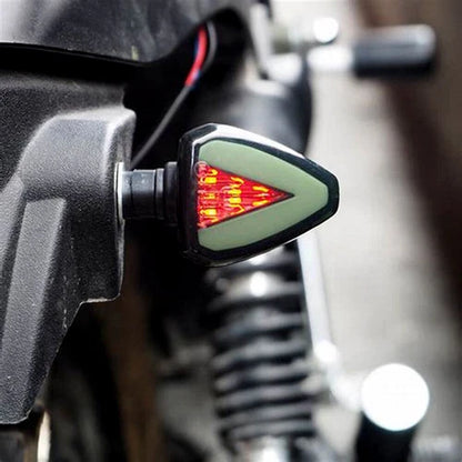 2x Motorcycle LED Turn Signals Blinker Light Indicator Amber Red Lamp Universal