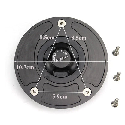 Fuel Tank Cap Motorcycle Keyless Gas For Suzuki GSXR1000 600 750 GSF650F Gladius