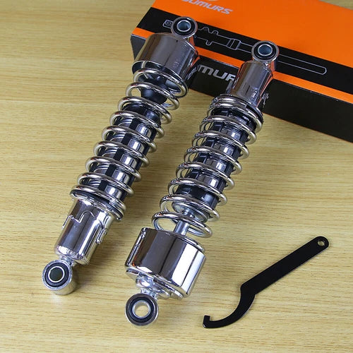 11.75" Chrome Rear Suspension Shock For Harley Sportster Iron 883 1200 XL XR FXR