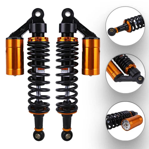 13.5" 340mm Motorcycle Rear Air Shocks Absorbers Suspensions For Harley Touring