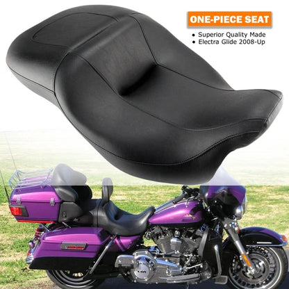 Rider & Driver Passenger Two Up Seat For Harley Touring Electra Glide 2008-2015