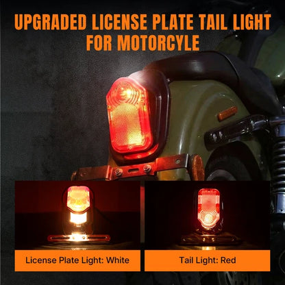 LED Rear License Plate Tail Light Lamp For Harley Bobber Chopper Cruiser Custom
