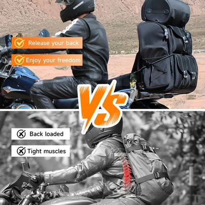 Detachable 2-up Luggage Rack for Harley Touring Road Street Glide 2009-up Black