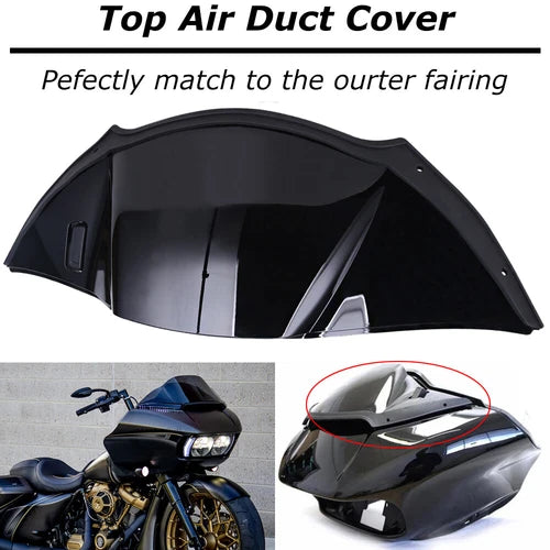 Top Air Duct Fairing Cover on/off switch For Harley Touring Road Glide 2015-2025