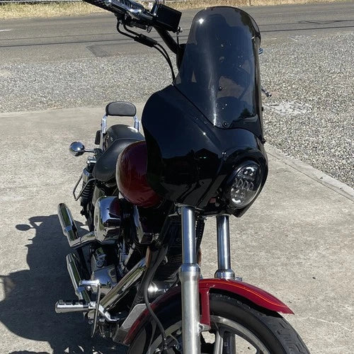 Front Fairing 15'' Windshield Windscreen For Harley Dyna Low Rider FXDL T-Sport