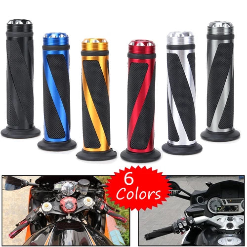 For Suzuki Hayabusa GSX1300R 7/8" Motorcycle Hand Grips Handle Bar Rubber Gel