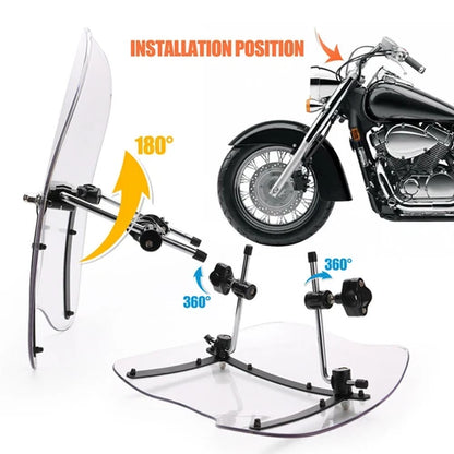 Clear Windshield For Honda Magna Shadow 600 750 1100 Spirit Sabre VT C2 19"x17"