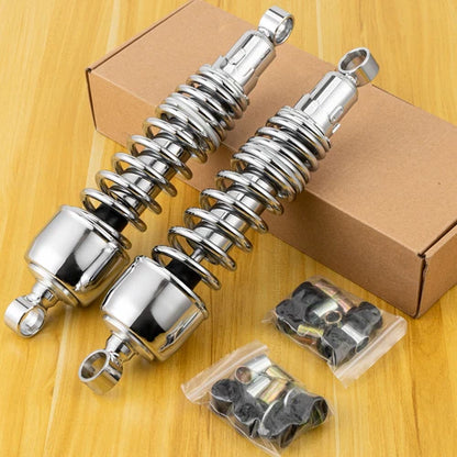 13" Chrome Rear Shocks Absorber For Harley Dyna Wide Glide Low Rider Super Glide