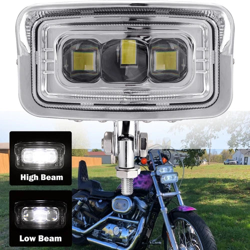 6.42" Motorcycle LED Headlight Lamp For Harley Softail Chopper Bobber Cafe Racer