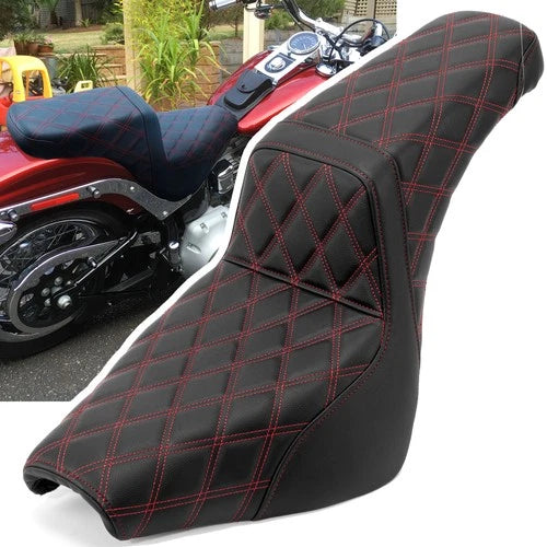 Two Up Driver Passenger Seat For Harley Softail FLDE FXBB FLSL FLHC FXST 2018-24