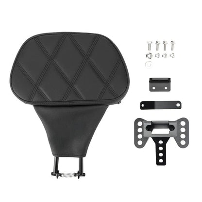 Driver Rider Backrest Adjustable Pad For Harley Touring Street Road Glide 09-25