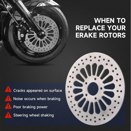 11.8" Front Brake Disc Rotors w/ Bolt For Harley Road Street Electra Glide 08-13