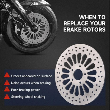 11.8" Front Brake Disc Rotors w/ Bolt For Harley Road Street Electra Glide 08-13
