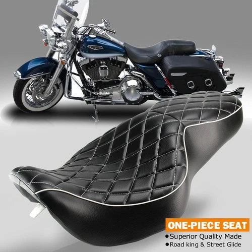 Driver Rider Passenger Seat For Harley Road King 1997-2007 Street Glide 2006 07