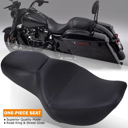 Rider Driver Passenger 2 Up Seat For Harley Road King 97-07 & Street Glide 06-07