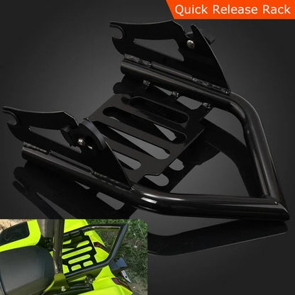 Two-Up Luggage Rack For Harley Touring Electra Street Road King Glide CVO 09-Up