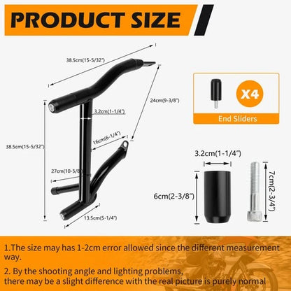 For 2009-2025 Harley Road King Street Glide 1.25" Rear Saddlebag Guard Crash Bar