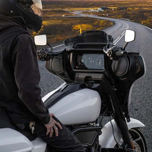 PRE-WIRED 10" Meathook Bar Ape Hangers Handlebars For Harley FLHX FLHT 2014-2023