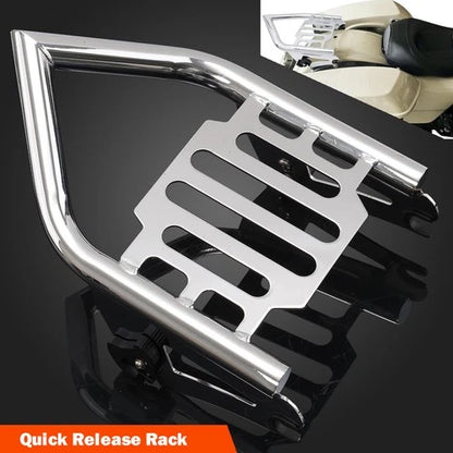 2009-25 Detachable Two Up Luggage Rack For Harley Touring Street Road King Glide