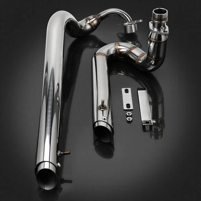 For Yamaha V star 650 XVS650 Shortshots Staggered Exhaust Pipes Dragstar 400 650