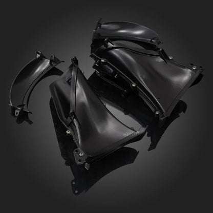 Black Pair of Fairing Air Duct For Harley Touring CVO Road Glide FLTRX 2015-2025